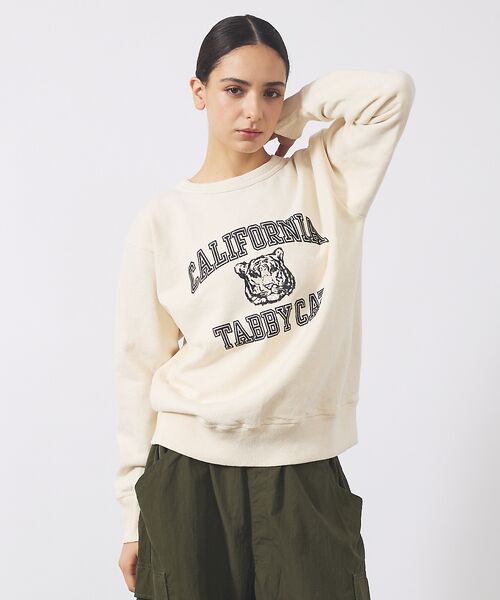 ABAHOUSE / アバハウス スウェット | 【MIXTA/ミクスタ】TABBY CAT CREW NECK SWEAT /M | 詳細2