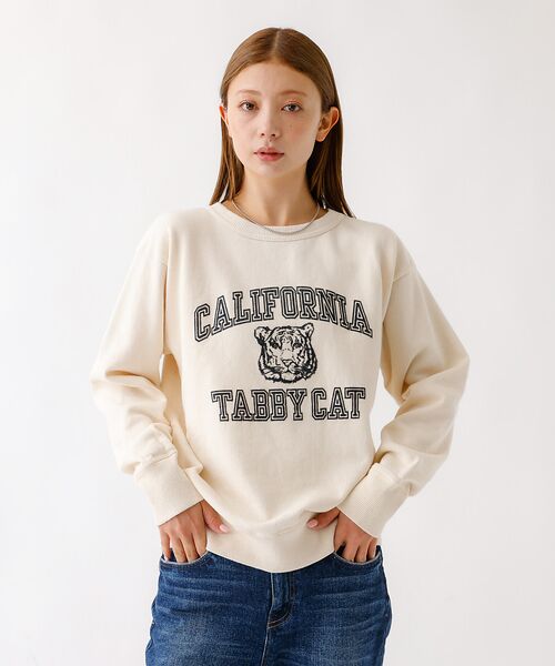 ABAHOUSE / アバハウス スウェット | 【MIXTA/ミクスタ】TABBY CAT CREW NECK SWEAT /M | 詳細3