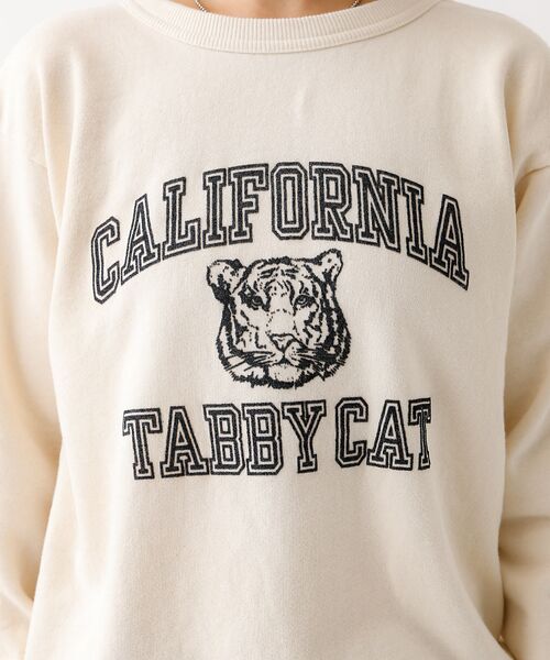 ABAHOUSE / アバハウス スウェット | 【MIXTA/ミクスタ】TABBY CAT CREW NECK SWEAT /M | 詳細4