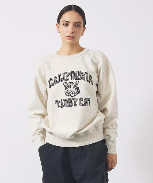 ABAHOUSE / アバハウス スウェット | 【MIXTA/ミクスタ】TABBY CAT CREW NECK SWEAT /M | 詳細6
