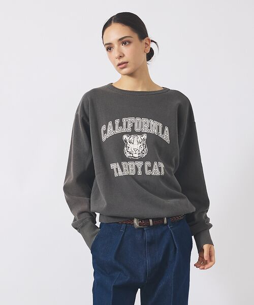 ABAHOUSE / アバハウス スウェット | 【MIXTA/ミクスタ】TABBY CAT CREW NECK SWEAT /M | 詳細12
