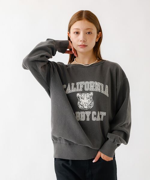 ABAHOUSE / アバハウス スウェット | 【MIXTA/ミクスタ】TABBY CAT CREW NECK SWEAT /M | 詳細18