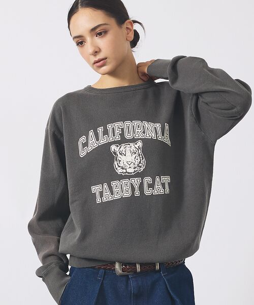 ABAHOUSE/アバハウス 【MIXTA/ミクスタ】TABBY CAT CREW NECK SWEAT /M ブラック系その他1 M ABAHOUSE/アバハウス 【MIXTA/ミクスタ】TABBY CAT CREW NECK SWEAT /M ブラック系その他1 M