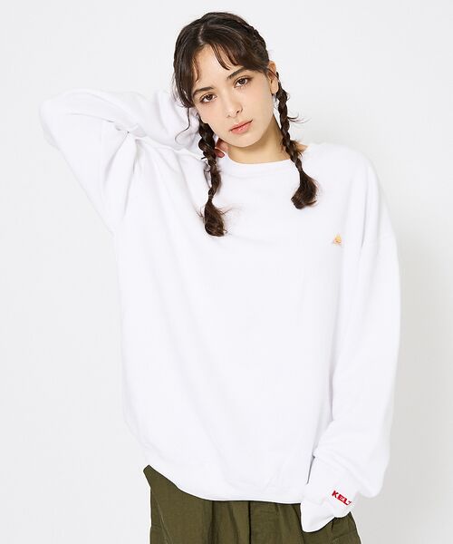 ABAHOUSE/アバハウス 【KELTY / ケルティ】ミニロゴ クルーネックスウェット KE2521306 ホワイト L ABAHOUSE/アバハウス 【KELTY / ケルティ】ミニロゴ クルーネックスウェット KE2521306 ホワイト L