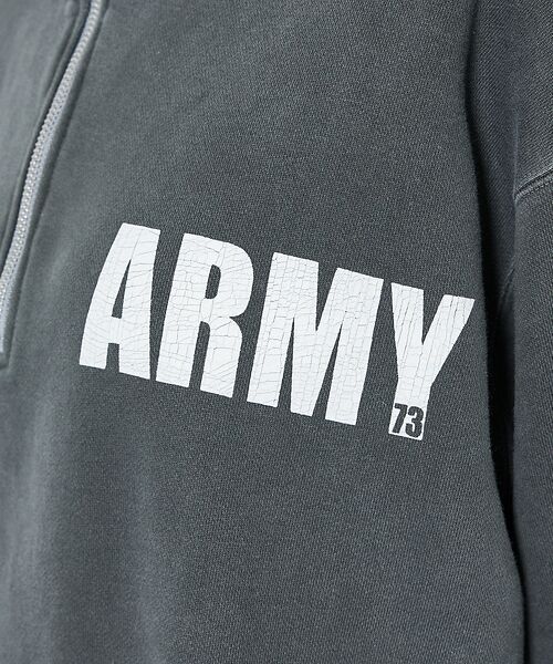 ABAHOUSE / アバハウス スウェット | 【JOHNBULL/ジョンブル】ARMY スウェットハーフジップ /プルオーバー | 詳細10