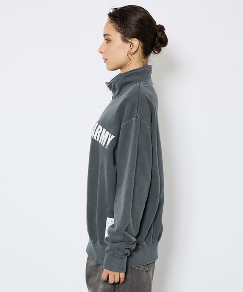 ABAHOUSE / アバハウス スウェット | 【JOHNBULL/ジョンブル】ARMY スウェットハーフジップ /プルオーバー | 詳細4