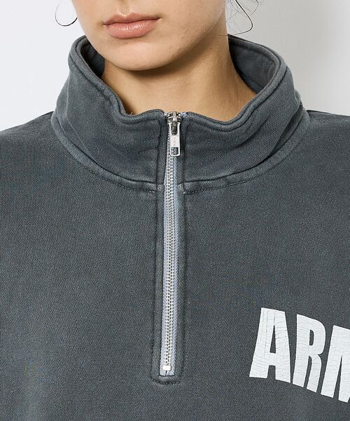 ABAHOUSE / アバハウス スウェット | 【JOHNBULL/ジョンブル】ARMY スウェットハーフジップ /プルオーバー | 詳細6