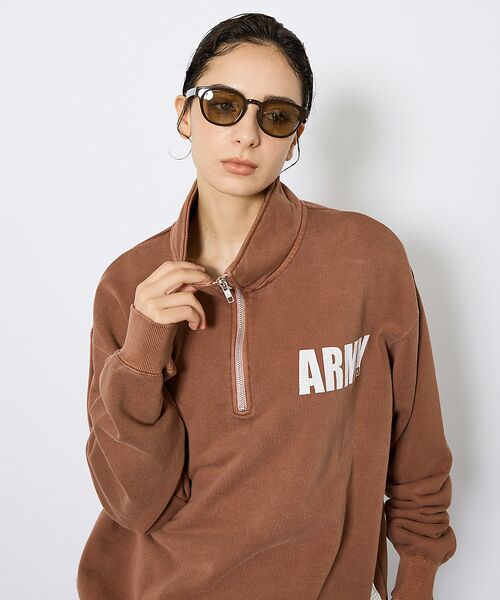 ABAHOUSE / アバハウス スウェット | 【JOHNBULL/ジョンブル】ARMY スウェットハーフジップ /プルオーバー | 詳細15