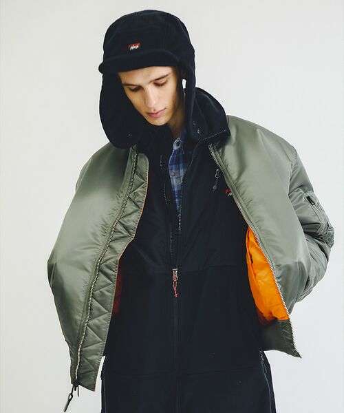 ABAHOUSE/AonEX yValley Apparel / o[ApzMA-1 tCgWPbg O[ L