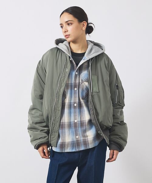 ABAHOUSE / アバハウス ミリタリージャケット・コート | 【Valley Apparel / バレーアパレル】LIGHT MA-1 フライ | 詳細14