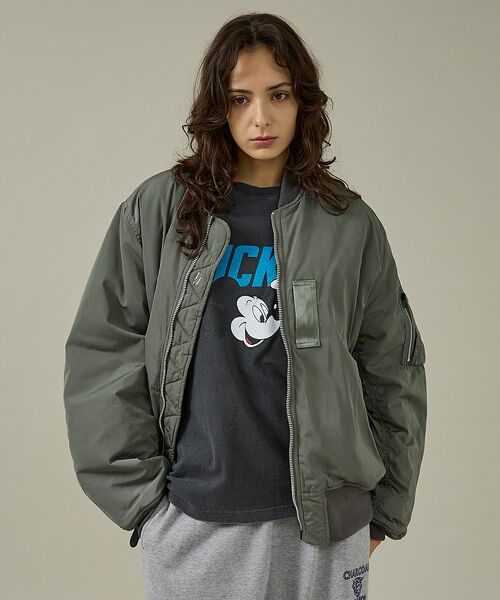 ABAHOUSE / アバハウス ミリタリージャケット・コート | 【Valley Apparel / バレーアパレル】LIGHT MA-1 フライ | 詳細8