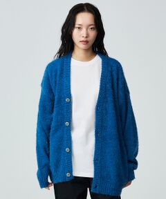 ABAHOUSE / アバハウス カーディガン・ボレロ | 【Revo.レボ】 モヘアライク ニット カーディガン/ルーズフィット /ユニセ