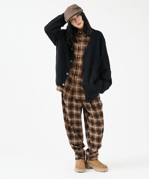 ABAHOUSE / アバハウス カーディガン・ボレロ | 【Revo.レボ】 モヘアライク ニット カーディガン/ルーズフィット /ユニセ | 詳細1