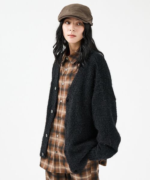 ABAHOUSE / アバハウス カーディガン・ボレロ | 【Revo.レボ】 モヘアライク ニット カーディガン/ルーズフィット /ユニセ | 詳細2