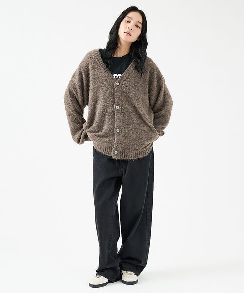 ABAHOUSE / アバハウス カーディガン・ボレロ | 【Revo.レボ】 モヘアライク ニット カーディガン/ルーズフィット /ユニセ | 詳細4