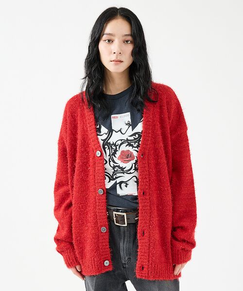 ABAHOUSE / アバハウス カーディガン・ボレロ | 【Revo.レボ】 モヘアライク ニット カーディガン/ルーズフィット /ユニセ | 詳細14