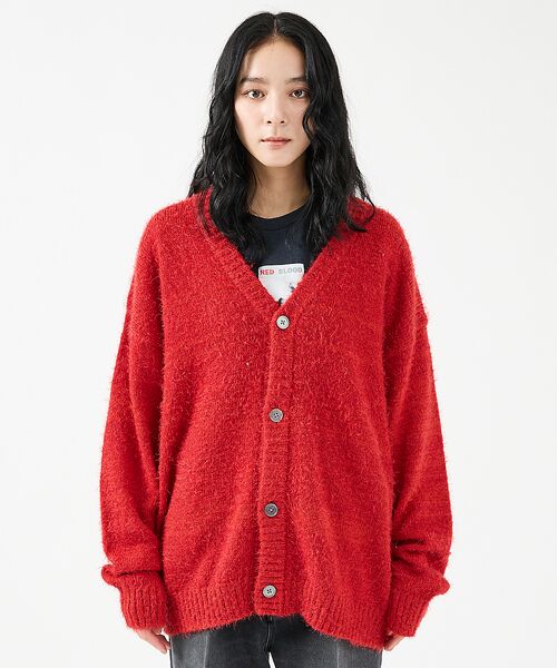 ABAHOUSE / アバハウス カーディガン・ボレロ | 【Revo.レボ】 モヘアライク ニット カーディガン/ルーズフィット /ユニセ | 詳細15