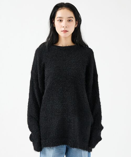 ABAHOUSE / アバハウス ニット・セーター | 【Revo.レボ】 モヘアライク オーバーニット/ルーズフィット /ユニセックス | 詳細2