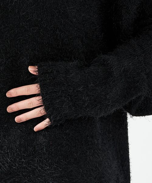 ABAHOUSE / アバハウス ニット・セーター | 【Revo.レボ】 モヘアライク オーバーニット/ルーズフィット /ユニセックス | 詳細6