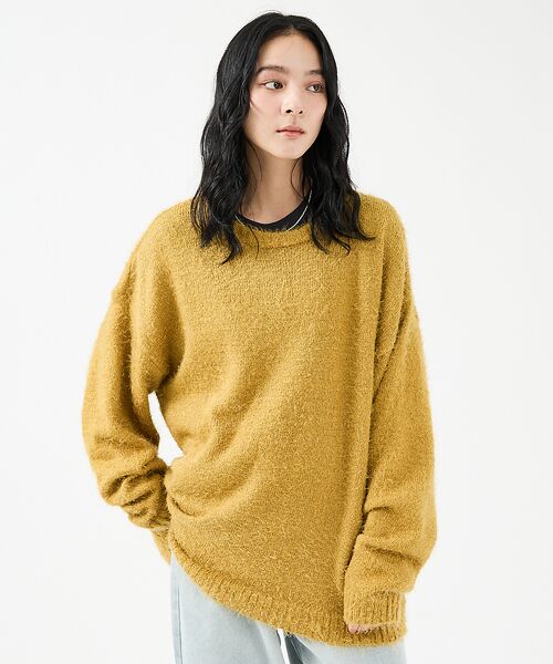 ABAHOUSE / アバハウス ニット・セーター | 【Revo.レボ】 モヘアライク オーバーニット/ルーズフィット /ユニセックス | 詳細18