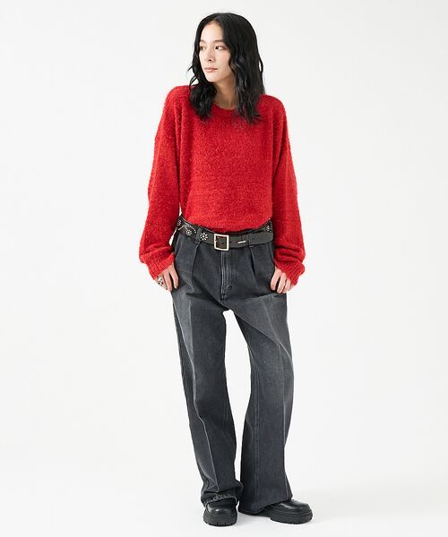 ABAHOUSE / アバハウス ニット・セーター | 【Revo.レボ】 モヘアライク オーバーニット/ルーズフィット /ユニセックス | 詳細22