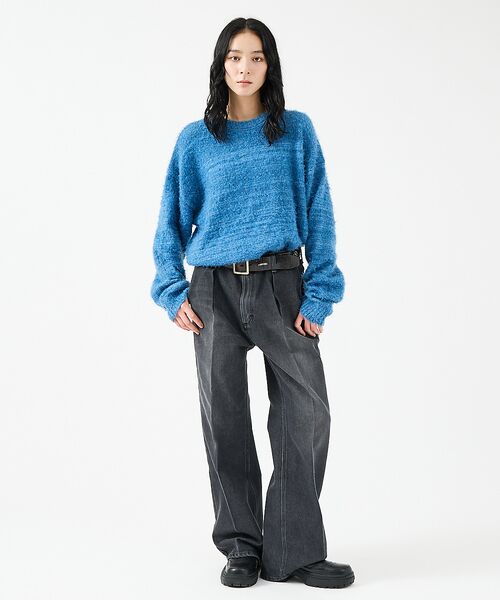 ABAHOUSE / アバハウス ニット・セーター | 【Revo.レボ】 モヘアライク オーバーニット/ルーズフィット /ユニセックス | 詳細26