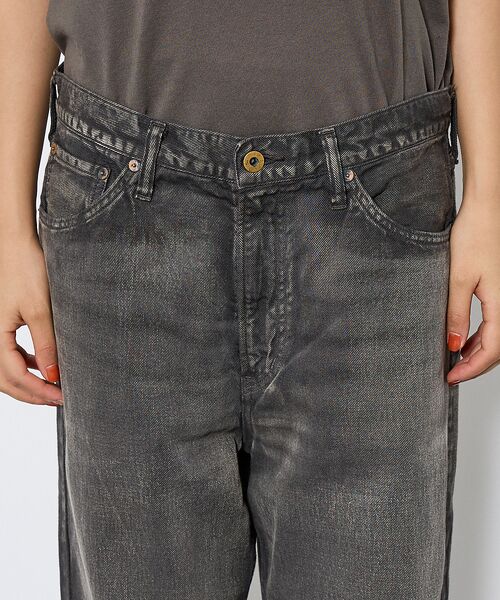 ABAHOUSE / アバハウス デニムパンツ | 【Johnbull／ジョンブル】ガーメントダイ フレアワイドパンツ／セットアップ | 詳細16