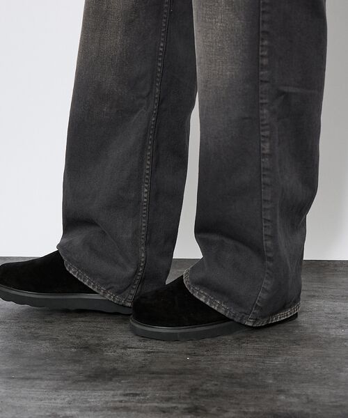 ABAHOUSE / アバハウス デニムパンツ | 【Johnbull／ジョンブル】ガーメントダイ フレアワイドパンツ／セットアップ | 詳細18