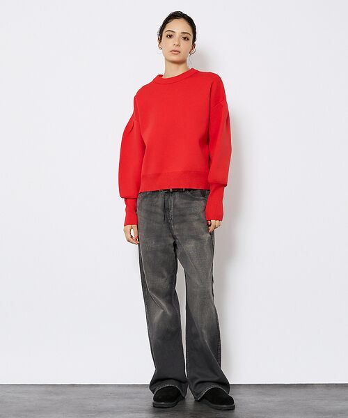 ABAHOUSE / アバハウス デニムパンツ | 【Johnbull／ジョンブル】ガーメントダイ フレアワイドパンツ／セットアップ | 詳細12