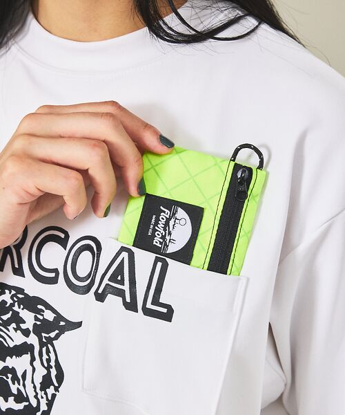 ABAHOUSE/アバハウス 【Flowfold/フローフォールド】 MINI POUCH/ミニポーチ/小銭入 ライム F ABAHOUSE/アバハウス 【Flowfold/フローフォールド】 MINI POUCH/ミニポーチ/小銭入 ライム F