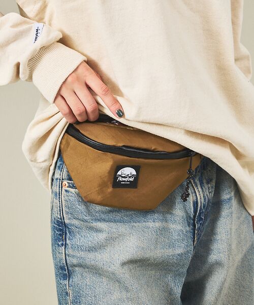 ABAHOUSE/アバハウス 【Flowfold/フローフォールド】FANNY PACK_SMALL/ファニー ダークベージュ F ABAHOUSE/アバハウス 【Flowfold/フローフォールド】FANNY PACK_SMALL/ファニー ダークベージュ F