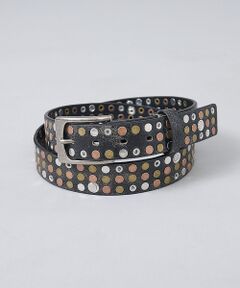 ABAHOUSE / アバハウス ベルト・サスペンダー | 【ウエスタン スタッズ レザー ベルト】35mm black Studded b