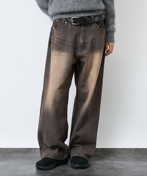 ABAHOUSE / アバハウス ベルト・サスペンダー | 【ウエスタン スタッズ レザー ベルト】35mm black Studded b | 詳細3