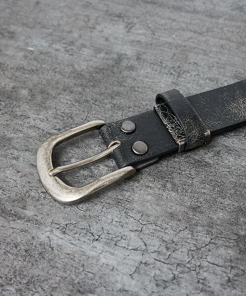 ABAHOUSE / アバハウス ベルト・サスペンダー | 【ウエスタン スタッズ レザー ベルト】35mm black Studded b | 詳細5