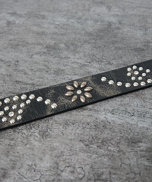 ABAHOUSE / アバハウス ベルト・サスペンダー | 【ウエスタン スタッズ レザー ベルト】35mm black Studded b | 詳細6