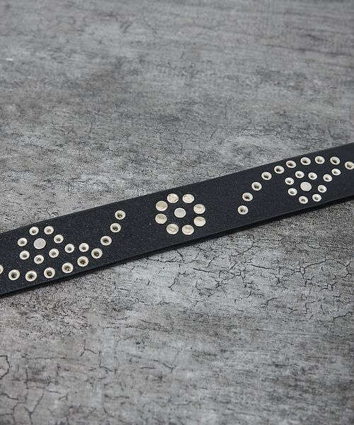 ABAHOUSE / アバハウス ベルト・サスペンダー | 【ウエスタン スタッズ レザー ベルト】35mm black Studded b | 詳細7