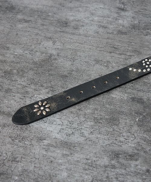 ABAHOUSE / アバハウス ベルト・サスペンダー | 【ウエスタン スタッズ レザー ベルト】35mm black Studded b | 詳細8