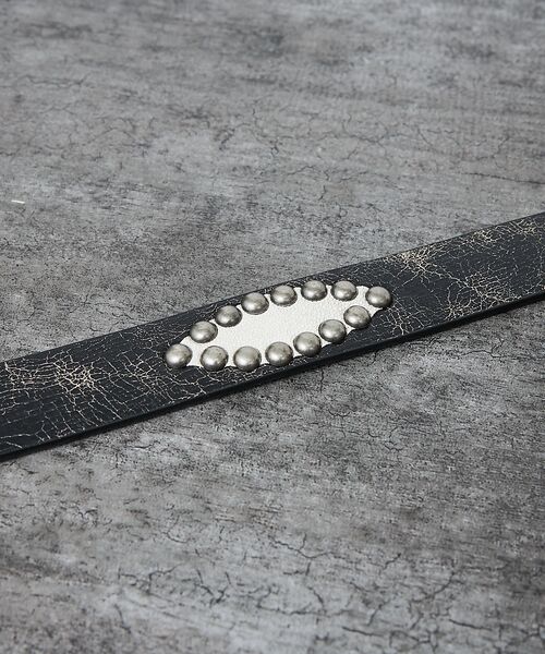 ABAHOUSE / アバハウス ベルト・サスペンダー | 【ウエスタン スタッズ レザー ベルト】35mm black Studded b | 詳細17