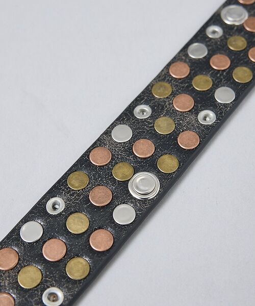 ABAHOUSE / アバハウス ベルト・サスペンダー | 【ウエスタン スタッズ レザー ベルト】35mm black Studded b | 詳細24