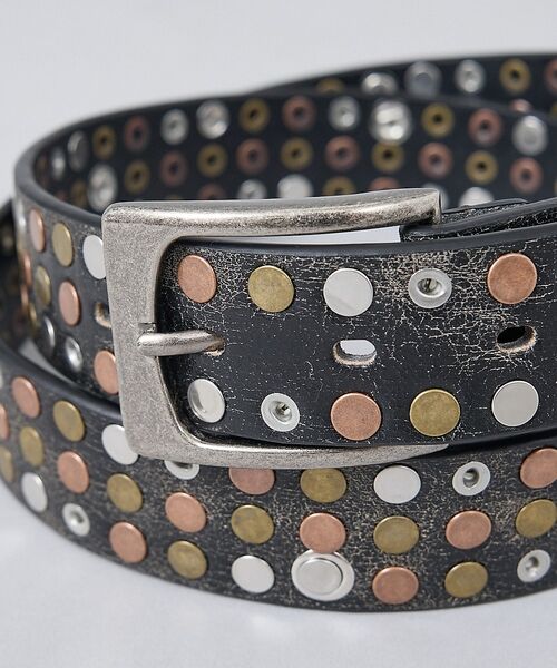 ABAHOUSE / アバハウス ベルト・サスペンダー | 【ウエスタン スタッズ レザー ベルト】35mm black Studded b | 詳細25