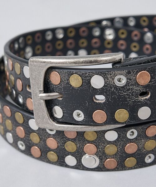 ABAHOUSE / アバハウス ベルト・サスペンダー | 【ウエスタン スタッズ レザー ベルト】35mm black Studded b | 詳細24