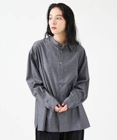 ABAHOUSE / アバハウス シャツ・ブラウス | 【FORTUNA / フォルトゥナ】WOOLLY TECツイルシャツ/ウーリーテ