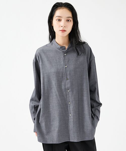 ABAHOUSE / アバハウス シャツ・ブラウス | 【FORTUNA / フォルトゥナ】WOOLLY TECツイルシャツ/ウーリーテ | 詳細2