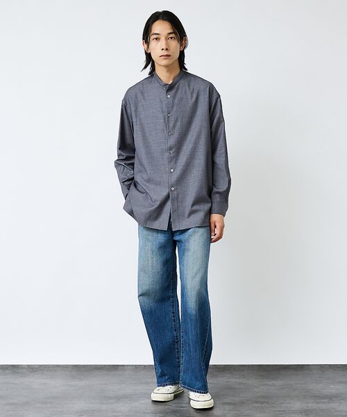 ABAHOUSE / アバハウス シャツ・ブラウス | 【FORTUNA / フォルトゥナ】WOOLLY TECツイルシャツ/ウーリーテ | 詳細5