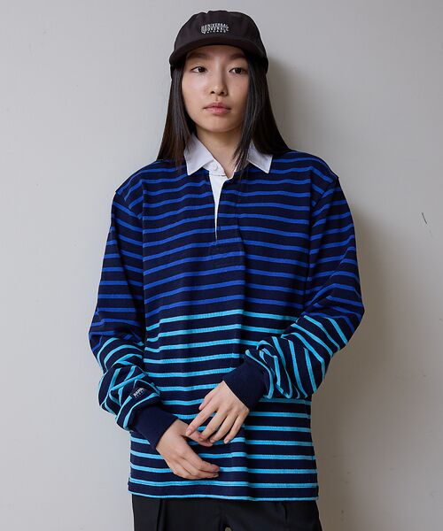 ABAHOUSE / アバハウス ポロシャツ | 【BARBARRIAN / バーバリアン】12ozHEAVY WEIGHT/ポロ(ブルー系その他1)