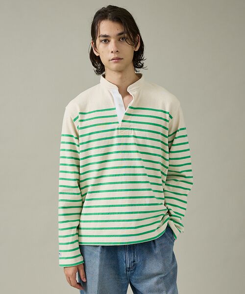 ABAHOUSE / アバハウス ポロシャツ | 【BARBARRIAN / バーバリアン】12ozHEAVYHEAVY WEIG(エメラルドグリーン)