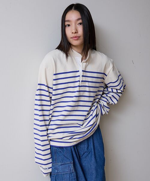 ABAHOUSE / アバハウス ポロシャツ | 【BARBARRIAN / バーバリアン】12ozHEAVYHEAVY WEIG(ブルー)