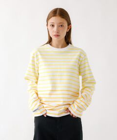 ABAHOUSE / アバハウス Tシャツ | BARBARIAN 12ozHEAVY WEIGHT CREW LONG/ボーダ