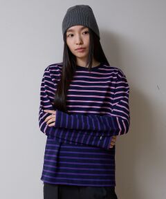 ABAHOUSE / アバハウス Tシャツ | BARBARIAN 12ozHEAVY WEIGHT CREW LONG/ボーダ