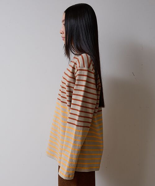 ABAHOUSE / アバハウス Tシャツ | BARBARIAN 12ozHEAVY WEIGHT CREW LONG/ボーダ | 詳細4